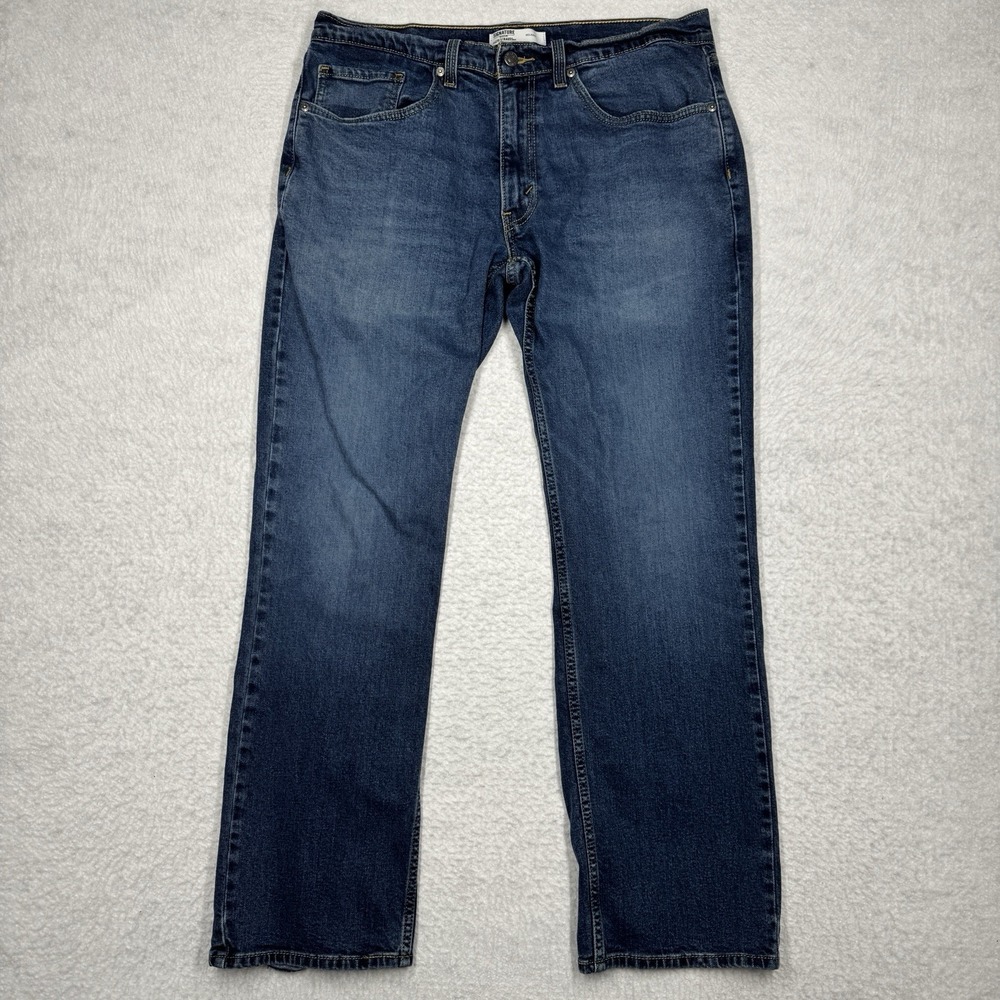 Signature Levi Strauss‎ Bootcut Blue Denim Jeans Men's Size 32x32